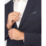 Blazer Teselli em Malha Tecnológica Com Elastano Slim Marinho 1916