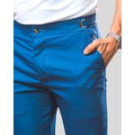 Calça Alfaiataria Slim C/ Regulagem Azul Médio OX1208
