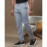 Calça Alfaiataria Slim C/ Regulagem Cinza OX1208