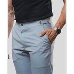 Calça Alfaiataria Slim C/ Regulagem Cinza OX1208