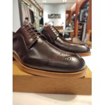 Sapato Social Derby Teselli Donald Brogue Machiatto Vinho
