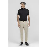 Calça em Malha Confort Slim K&amp;J Areia CL24405