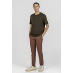 Camiseta Textura Confort K&J Kaki CA24347