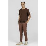 Camiseta Textura Confort K&J Marrom CA24347