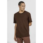 Camiseta Textura Confort K&J Marrom CA24347