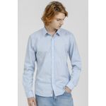 Camisa King e Joe M/L Listrada Casual Azul CS24252