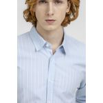 Camisa King e Joe M/L Listrada Casual Azul CS24252