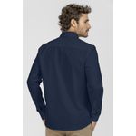 Camisa King e Joe M/L Social c/ elastano Marinho CS00201