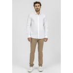 Camisa King e Joe M/L Social c/ elastano Branco CS00201