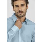 Camisa King e Joe M/L Social c/ elastano Azul CS00201