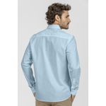 Camisa King e Joe M/L Social c/ elastano Azul CS00201