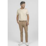 Calça em Sarja Slim King e Joe Ocre CL00111