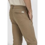 Calça em Sarja Slim King e Joe Ocre CL00111