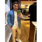 Blazer Skinny Jeans Estonado Zip Off Bolso Embutido 00612