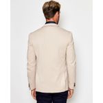 Blazer em Malha Cotton Resumo Areia 1873