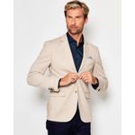Blazer em Malha Cotton Resumo Areia 1873