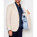 Blazer em Malha Cotton Resumo Areia 1873