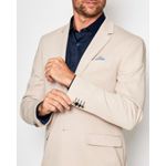 Blazer em Malha Cotton Resumo Areia 1873
