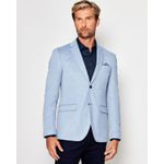 Blazer em Malha Cotton Resumo Azul Claro 1689