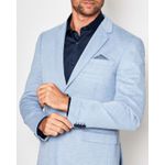 Blazer em Malha Cotton Resumo Azul Claro 1689