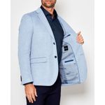 Blazer em Malha Cotton Resumo Azul Claro 1689
