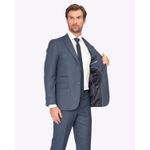 Traje Costume Teselli PV Com Elastano Fio Tinto Azul