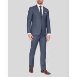Traje Costume Teselli PV Com Elastano Fio Tinto Azul