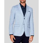 Blazer em Malha Cotton Resumo Azul Claro 1689