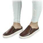 Mule Masculino Stratus em Couro Legitimo Brown