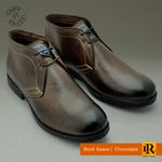 Bota Saara em Couro - Chocolate