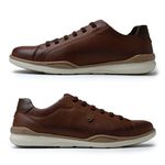 Sapatenis Masculino LRC Absolut - Brown + Gratis Relógio Digital Preto
