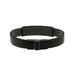Pulseira Cruz Laroche de Couro Masculina - Preto
