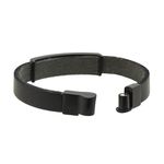 Pulseira Cruz Laroche de Couro Masculina - Preto