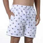 Short Praia Laroche - Branco/Preto