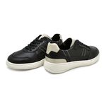 Sapatenis Casual Apolo em Couro Masculino - Preto