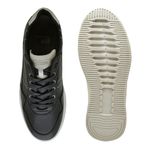 Sapatenis Casual Apolo em Couro Masculino - Preto