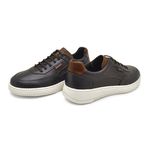 Sapatenis Casual Apolo em Couro Masculino - Café