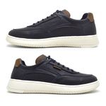 Sapatenis Casual Apolo em Couro Masculino - Royal