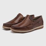 Mocassim Masculino Laroche Arpoador em Couro - Chocolate