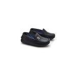 Mocassim Bali Babie de Couro - Preto/Vinho
