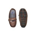 Mocassim Bali Babie de Couro - Brown/Vinho