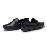Mocassim Masculino Bolonha Em Couro - Preto