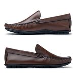 Mocassim Masculino Bolonha Em Couro - Havana