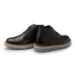 Sapato Casual Bolt Em Couro Legitimo - Preto