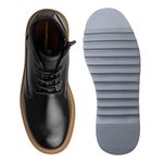 Sapato Casual Bolt Em Couro Legitimo - Preto