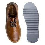 Sapato Casual Bolt Em Couro Legitimo - Whisky