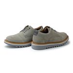 Sapato Casual Bolt Em Couro Legitimo - Cinza