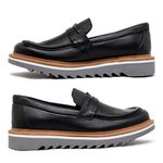 Loafer Masculino Casual Laroche Bolt Em Couro - Preto