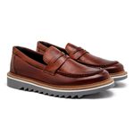 Loafer Masculino Casual Laroche Bolt Em Couro - Brown