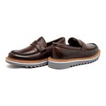 Loafer Masculino Casual Laroche Bolt Em Couro - Café